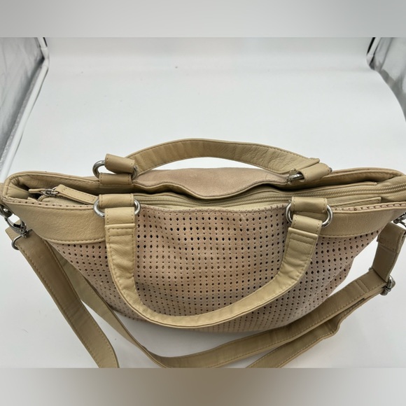 🇮🇹 CARPISA VERA PELLE Italian Leather Suede Crossbody Bag - Picture 7 of 16